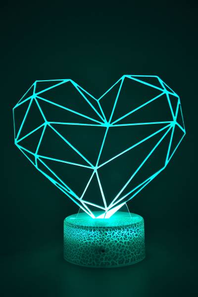lampe 3D coeur