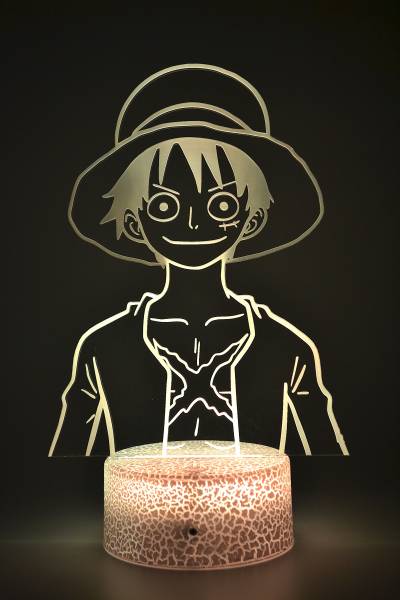 Lampe 3D personnalisée à led - Manga One piece luffy