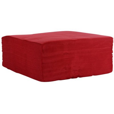 serviette papier rouge