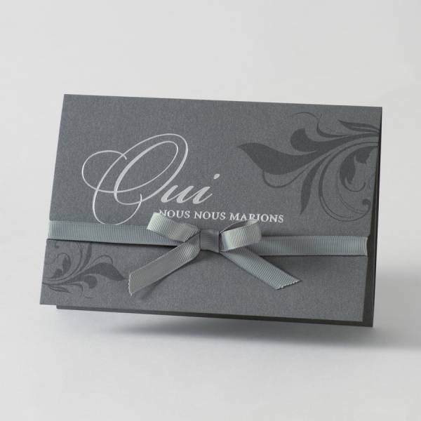 faire part de mariage tendance thème gothique arabesque