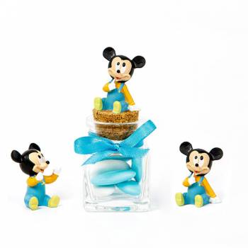 contenant pot en verre dragees figurine Mickey