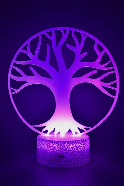 lampe 3D arbre de vie