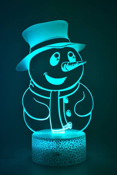 lampe décorative bonhomme de neige