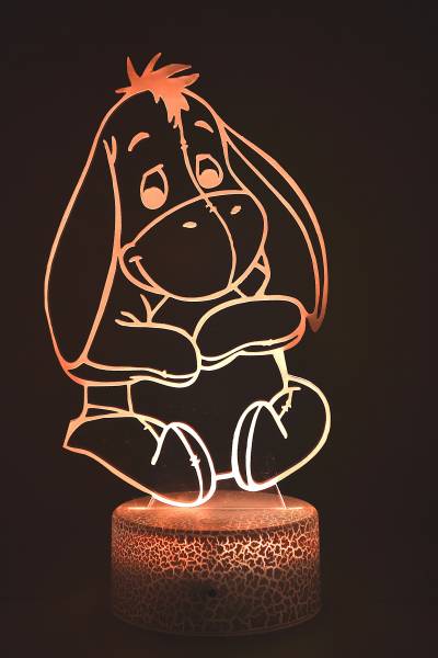 Lampe de chevet veilleuse à led 3D - Disney Bourriquet