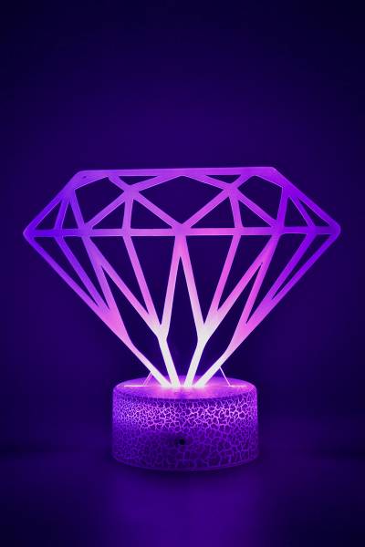 lampe 3D diamant