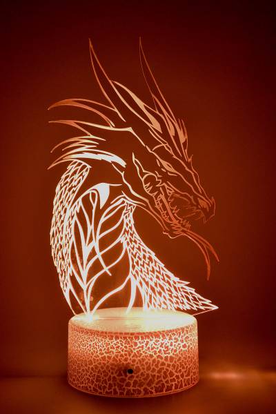 lampe 3D dragon