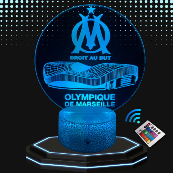 lampe 3d olympique de Marseille