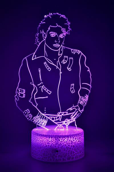 Lampe de chevet veilleuse à led 3D - Michael Jackson