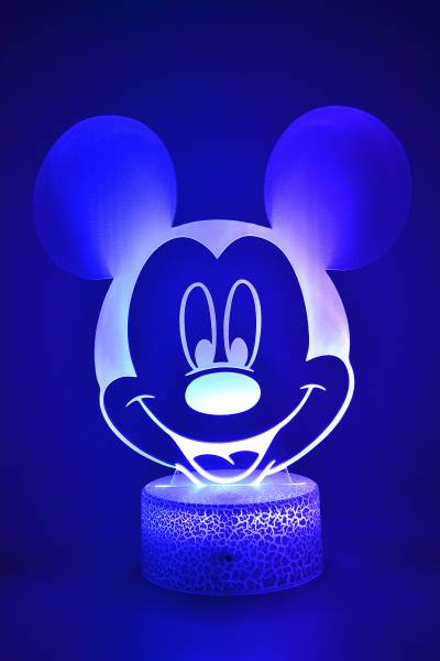 Lampe de chevet veilleuse à led 3D - Disney Mickey