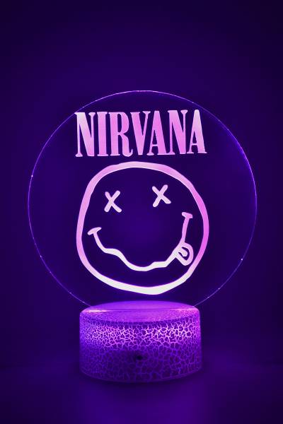Lampe de chevet veilleuse à led 3D - Rock Nirvana