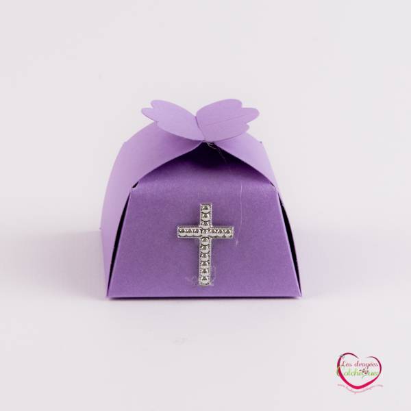 boite à dragee avec croix communion