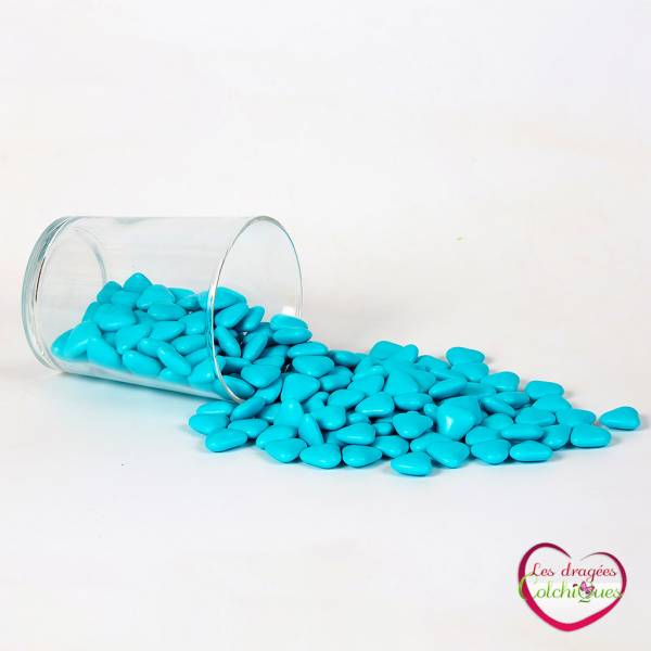 dragees chocolat turquoise