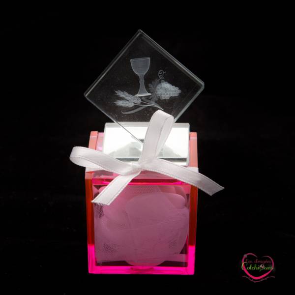 contenant boite plexi dragee deco communion