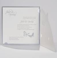 invitation mariage sur thème papillon