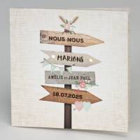 invitation mariage thème voyage