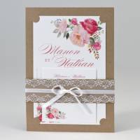 invitation pour mariage chic