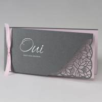 invitation pour mariage moderne chic