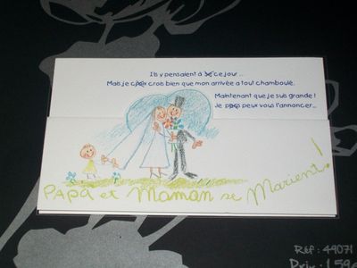 faire part mariage original thème humour