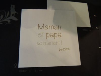 faire part mariage original thème gourmandise