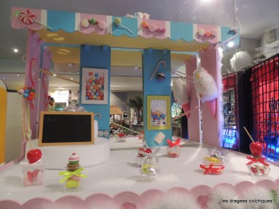 porte dragées candy bar thème gourmandise