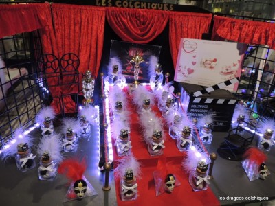 décor pour dragées thème cinéma