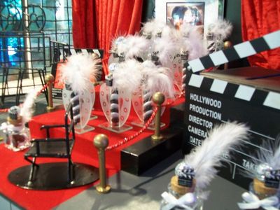 urne et porte dragees thème cinéma