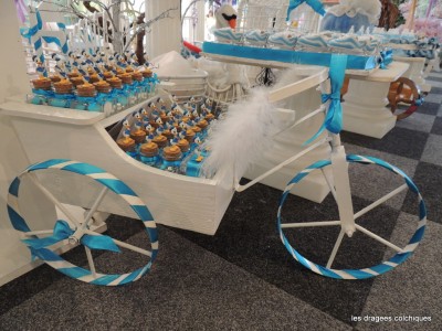 support pour contenant à dragees tricycle