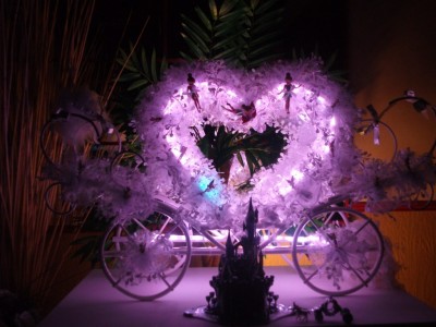 porte dragée carosse illuminé